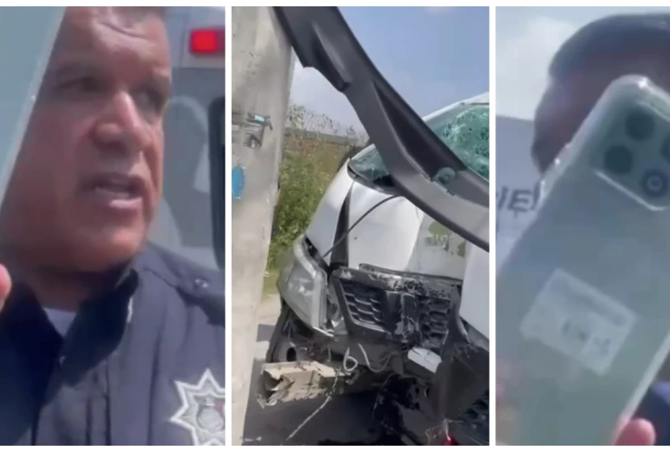 agreden a camarógrafo accidente en Coacalco