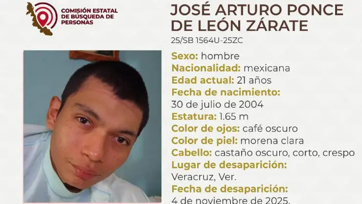 José Arturo Ponce de León Zárate, reportado como desaparecido en Veracruz ¿Qué sabemos de su desaparición?