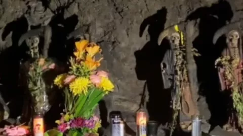 Interior de la cueva del diablo en Veracruz