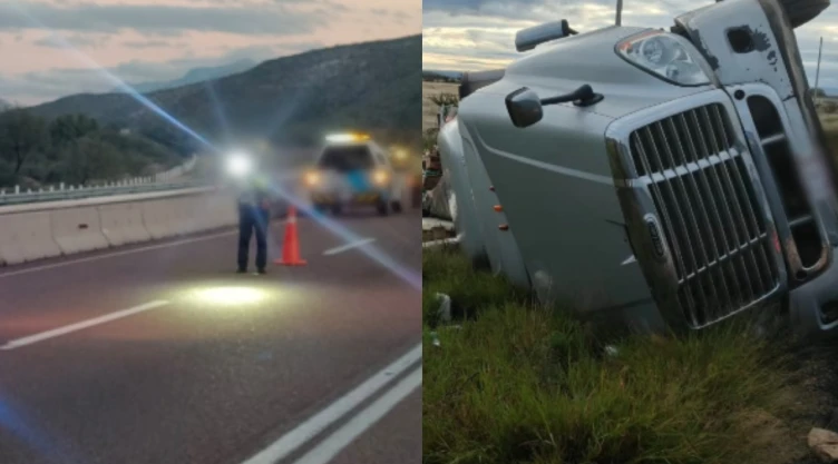 Carreteras, accidentes y bloqueos en México.