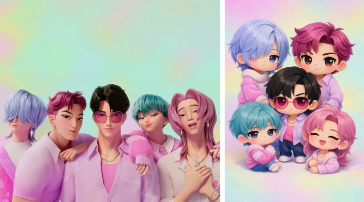 4 ideas de Photocards de los Saja Boys al estilo kawaii para un verdadero fan de Kpop Demon Hunters