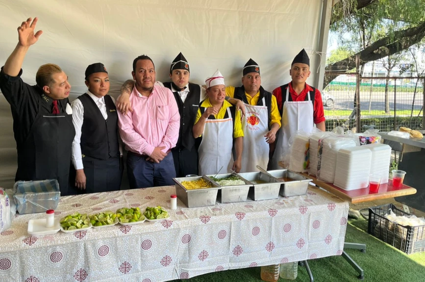 Ricos y deliciosos platillos tuvimos en el centro de acopio