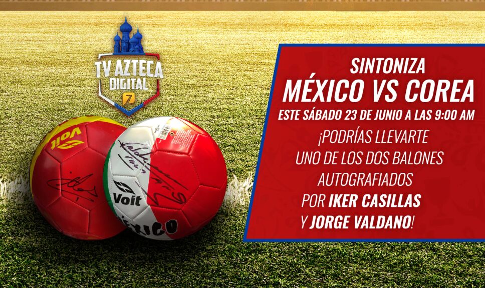 Balones Autografiarlos México vs Corea