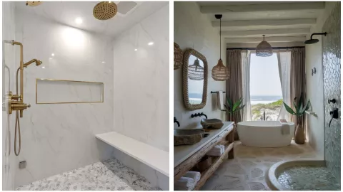 TIPOS DE BAÑO GRIEGO Y LUJOSO