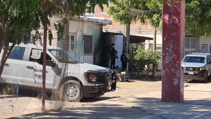 Casa incendiada en Villa Unión