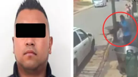 Por esta razón, Sergio el policía lanzó al perrito al aceite