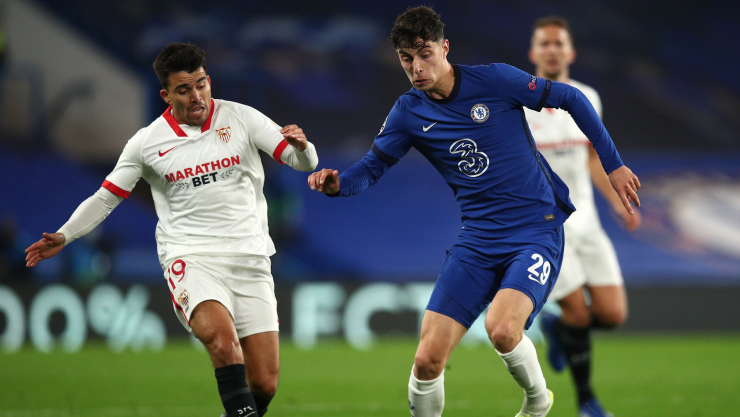 Chelsea ante el Sevilla en la Champions League