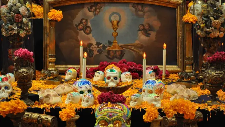 Ofrenda de día de muertos en Guerrero