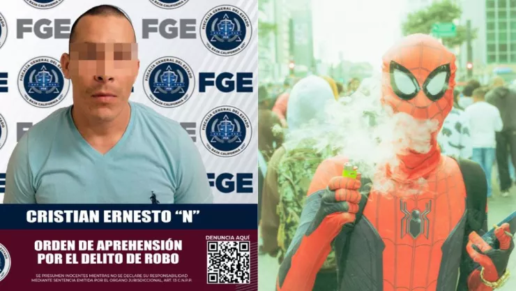 Detienen al spiderman