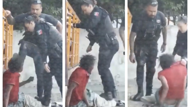 Suspenden a policías de Guadalajara tras agredir a un hombre en situación de calle.