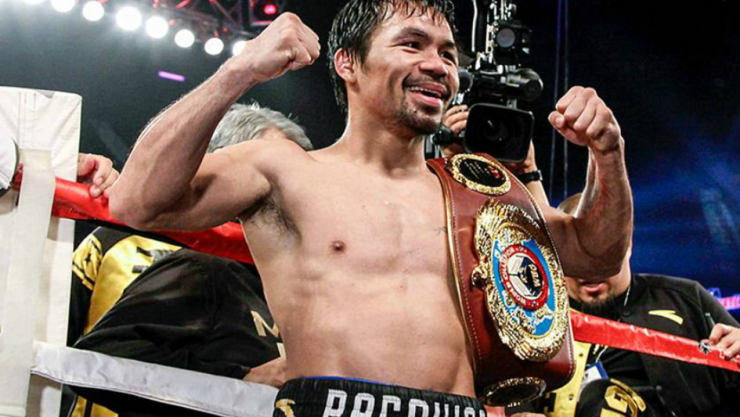 Manny Pacquiao venció a Adrien Broner y se llevó el titulo Welter/ Foto: Especial