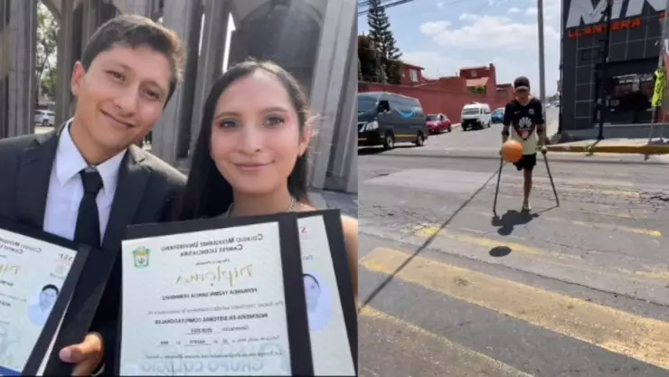 VIDEO: Pareja de ingenieros trabaja en semáforos aunque tienen título