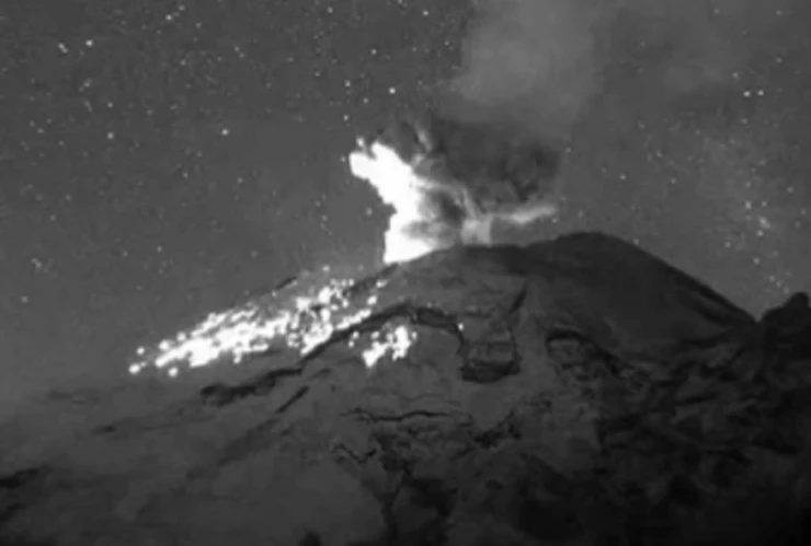 explosion volcán popocatépetl