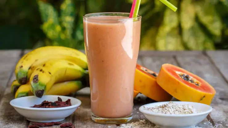 Licuado de papaya