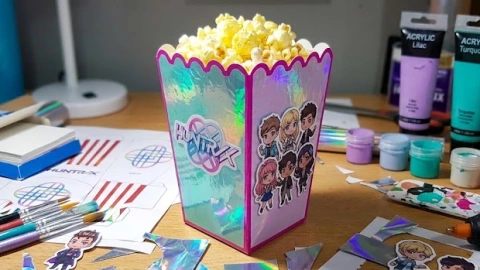 Cajitas retro de cartón corrugado personalizado