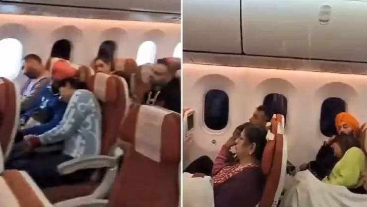 Video_ Captan caída de agua en avión Air India en pleno vuelo; ¿es peligroso?
