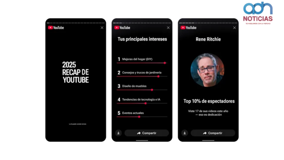 Vista previa del YouTube Recap 2025