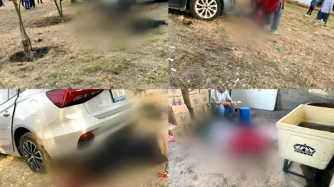 Revelan fotos de cómo quedaron los cuerpos tras tiroteo en campo de futbol