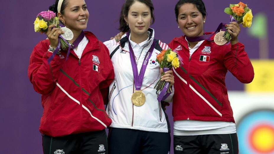 Aída Román y Mariana Avitia, en el podio de Londres 2012