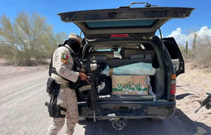 Ejército metanfetamina armas Sonora