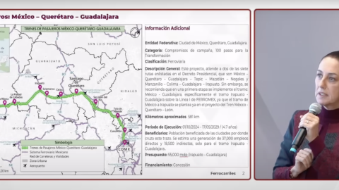 El proyecto y ruta del tren
