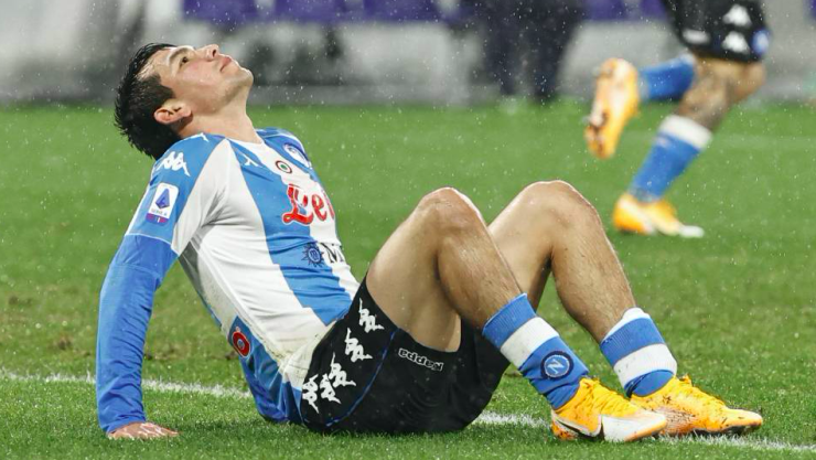 Chucky Lozano con Napoli