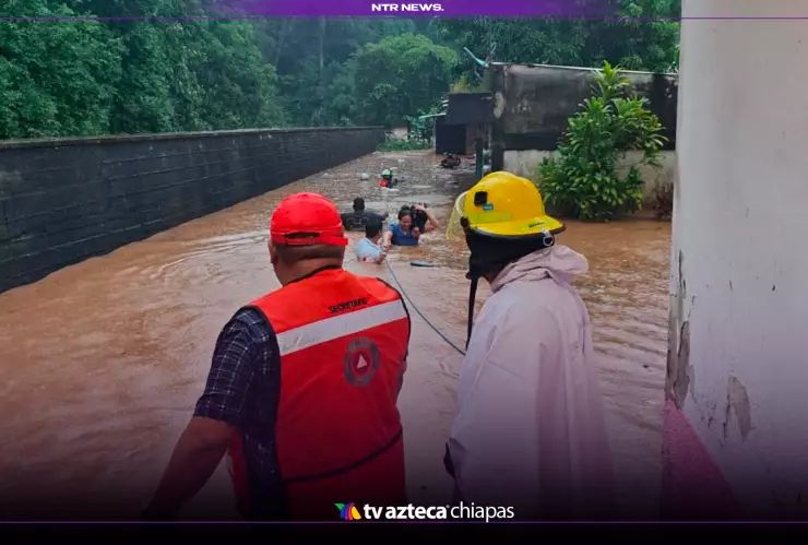 Inundaciones en Chiapas por fuertes lluvias en septiembre 2025: Tapachula, Suchiate y La Concordia