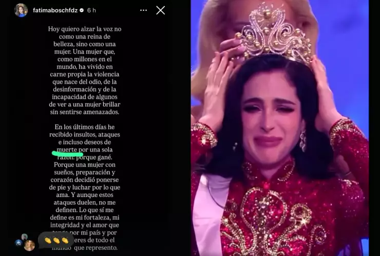 ¿Fátima Bosch recibió amenazas?