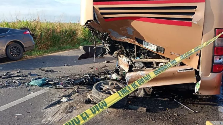 accidente carretera Coatzacoalcos-Minatitlán