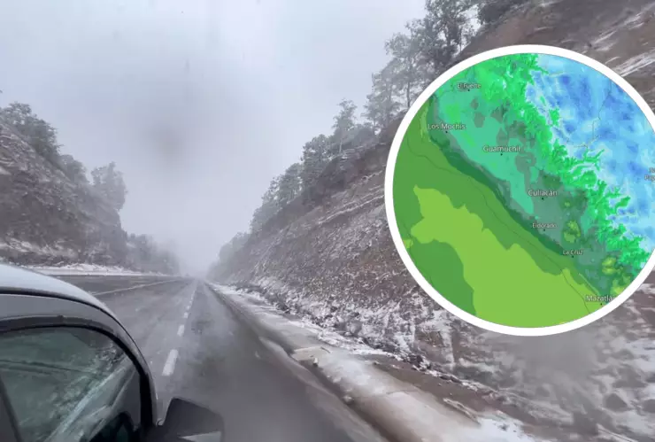 Frente frío 24 en Sinaloa