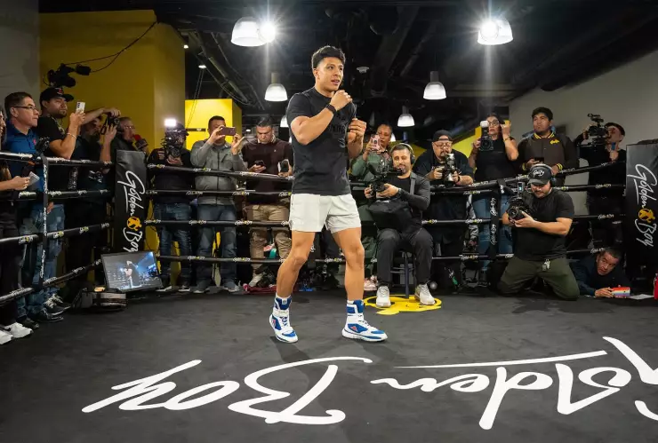 Jaime Munguía entrenamiento para pelea John Ryder