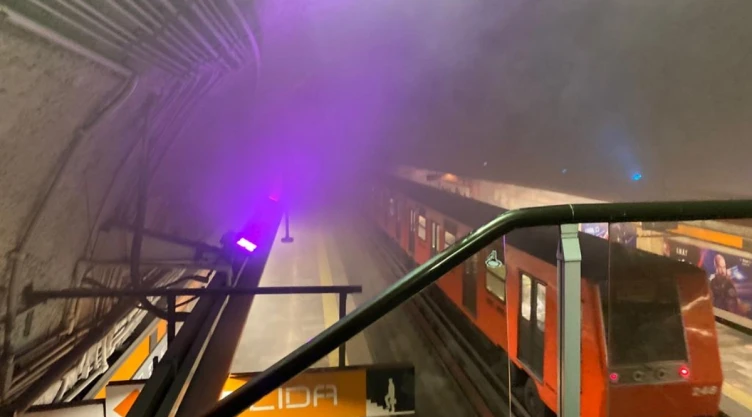 Barranca del Muerto Metro CDMX cortocircuito