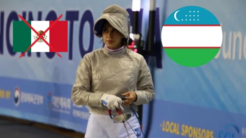 La esgrimista que rechazó México para representar a Uzbekistán