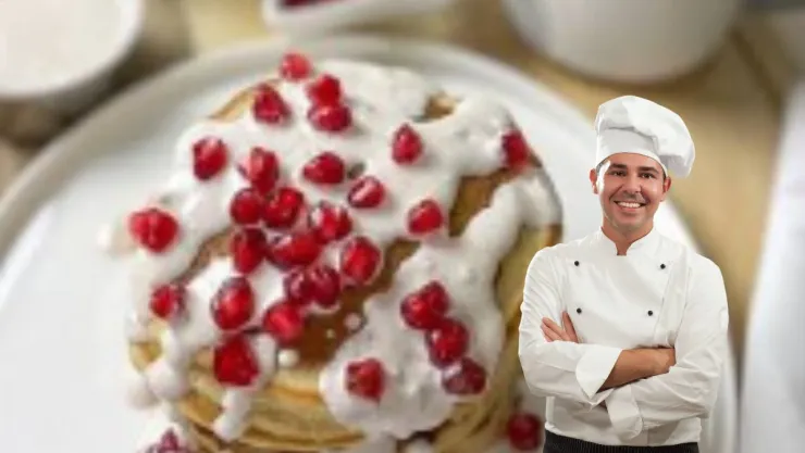 Cómo hacer unos Hot cakes en nogada, el desayuno perfecto para este 16 de septiembre