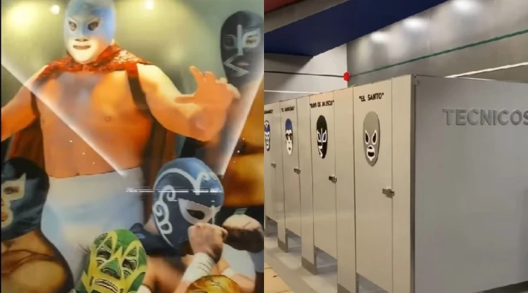 baños aeropuerto Santa Lucía lucha libre
