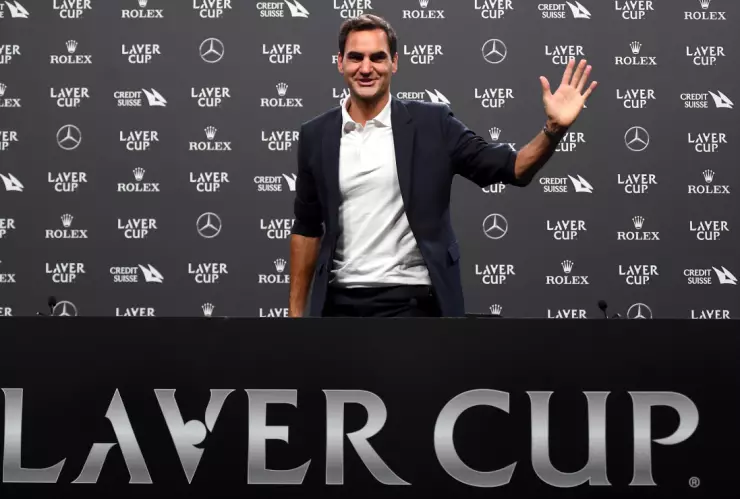 Roger Federer en conferencia de prensa