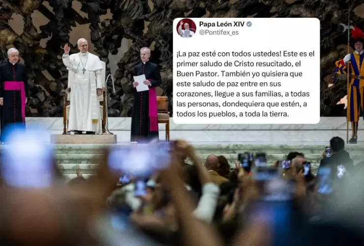 El papa León XIV lanza su primer mensaje en la red social X