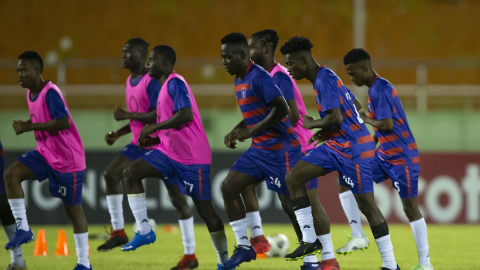 Arcahale en entrenamiento