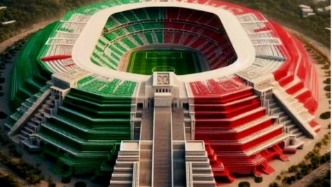 Estadio Azteca remodelado para el Mundial 2026 según la Inteligencia Artificial