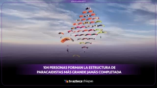 Florida: Paracaidistas rompen récord tras formar grandes figuras en el cielo