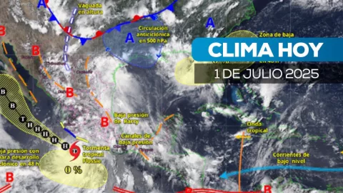 Tormenta tropical “Flossie” provoca intensas lluvias en México este martes 1 de julio 2025