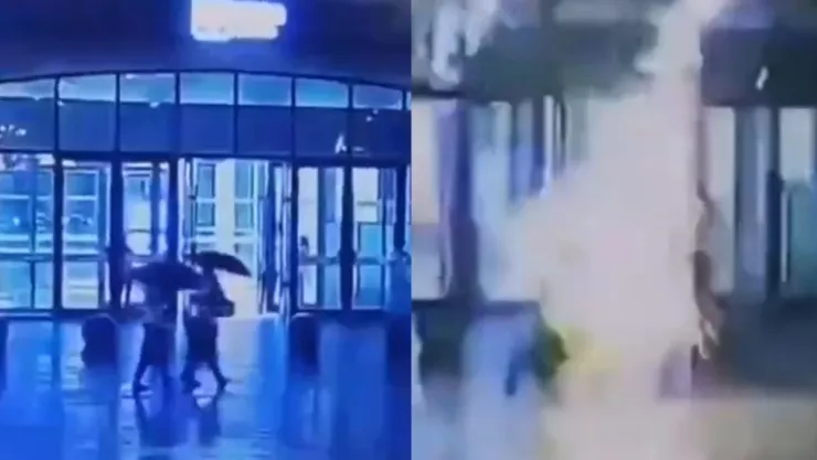 Rayo alcanza a persona