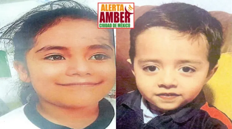¡Se buscan! Activan ALERTA AMBER en CDMX por desaparición de dos niños