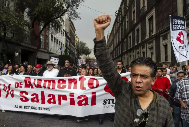 Manifestación del STUNAM