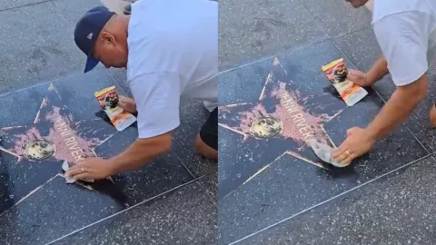 Destrozan la estrella de Jenni Rivera Hollywood.jpg