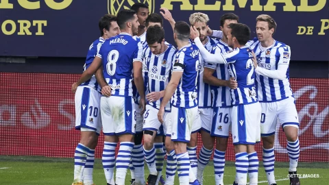 Real Sociedad celebra su anotación