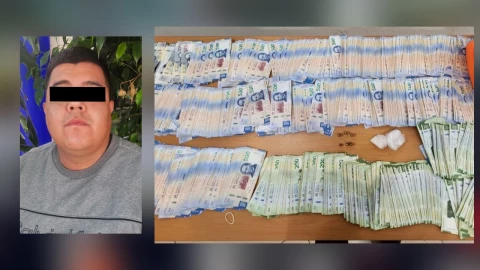 Hombre fue detenido por no traer casco y descubren que traía un millón de pesos