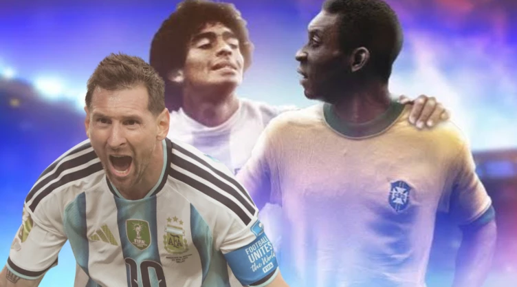 Lionel Messi, Maradona y Pelé