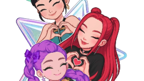 Etiquetas de las Guerreras K-Pop para decorar tus libretas