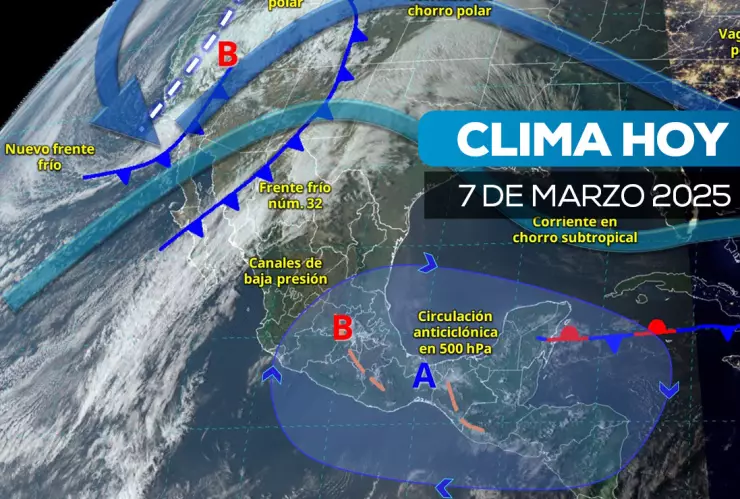 ¿En qué estados habría caída de nieve Clima hoy 7 de marzo en México